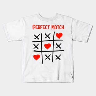 The Perfect Match Relationship Marriage Couple Kids T-Shirt